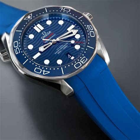 omega seamaster rubber strap replica|genuine Omega Seamaster rubber strap.